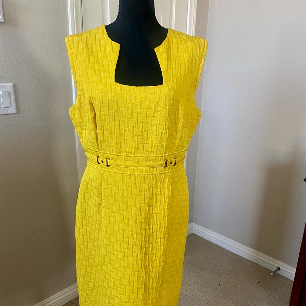 Yellow Tahari Dress